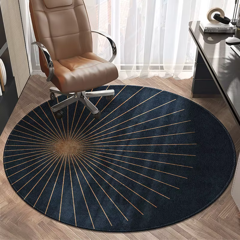 Tapis ronds pour chaise pivotante