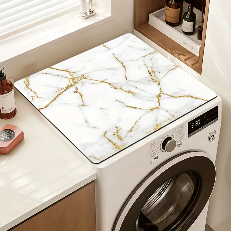 Tapis de protection supérieur pour machine à laver VIKAMA en marbre