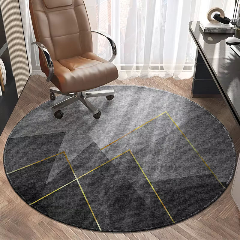 Tapis ronds pour chaise pivotante