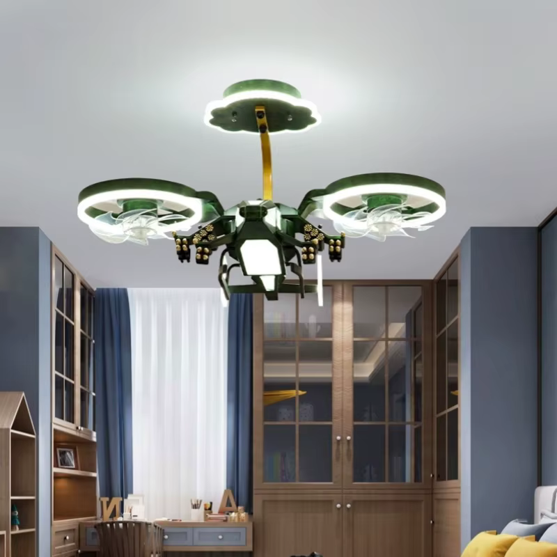 Enfants avion ventilateur de plafond avec lumières pour chambre étude maternelle chambre d'enfants décoration Led éclairage Lustre Lustre lampe