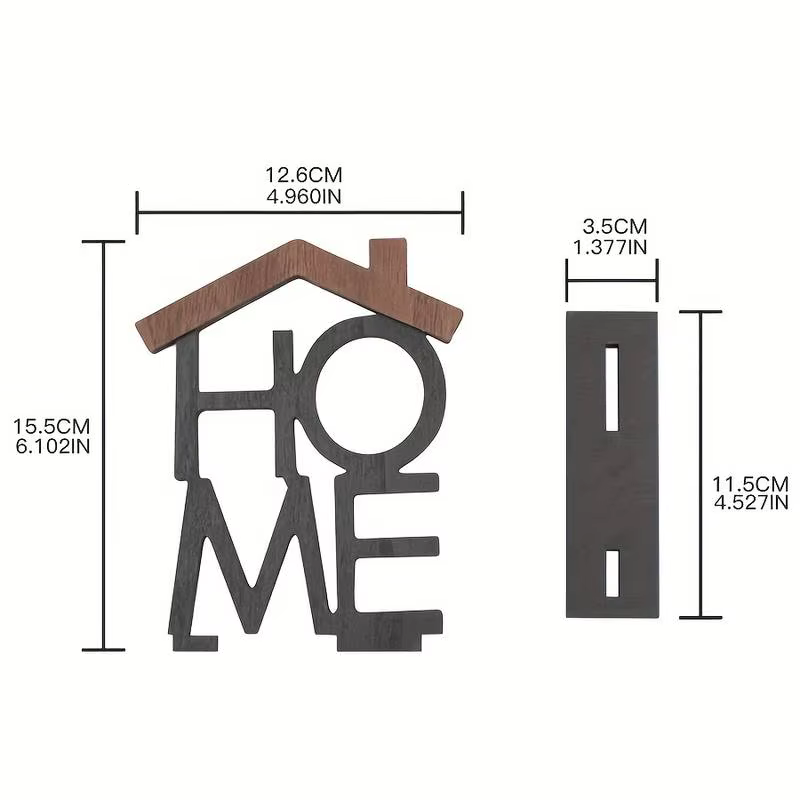 Ornement créatif en bois pour la maison