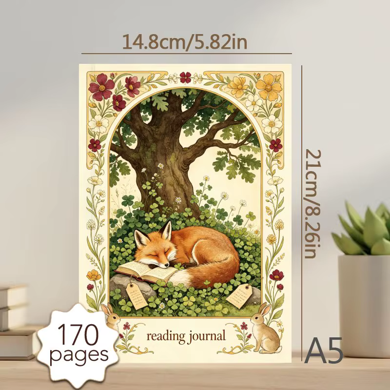Journal de lecture A5, pour les amateurs de livres, 52 modèles de commentaires de livres, pour enregistrer les notes de lecture et les citations de livres, cadeau éducatif idéal pour les lecteurs