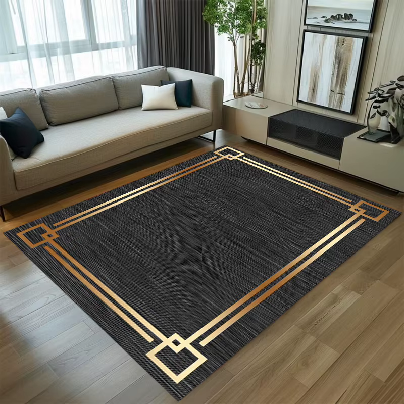 Tapis Géométrique Grec Rétro Antidérapant Lavable