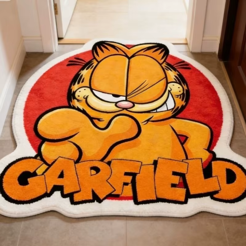 Tapis mignon de dessin animé Garfield