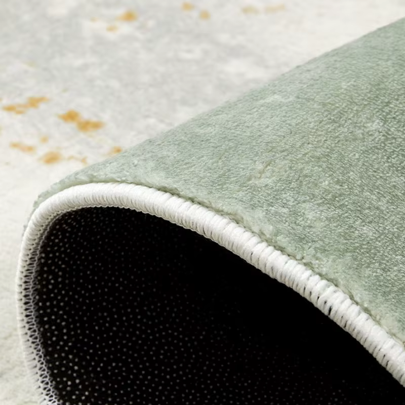 Tapis vert de Style rétro pour décoration de chambre à coucher