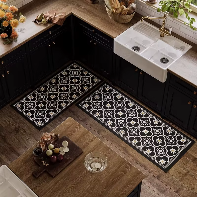 Tapis de cuisine en PVC imperméable