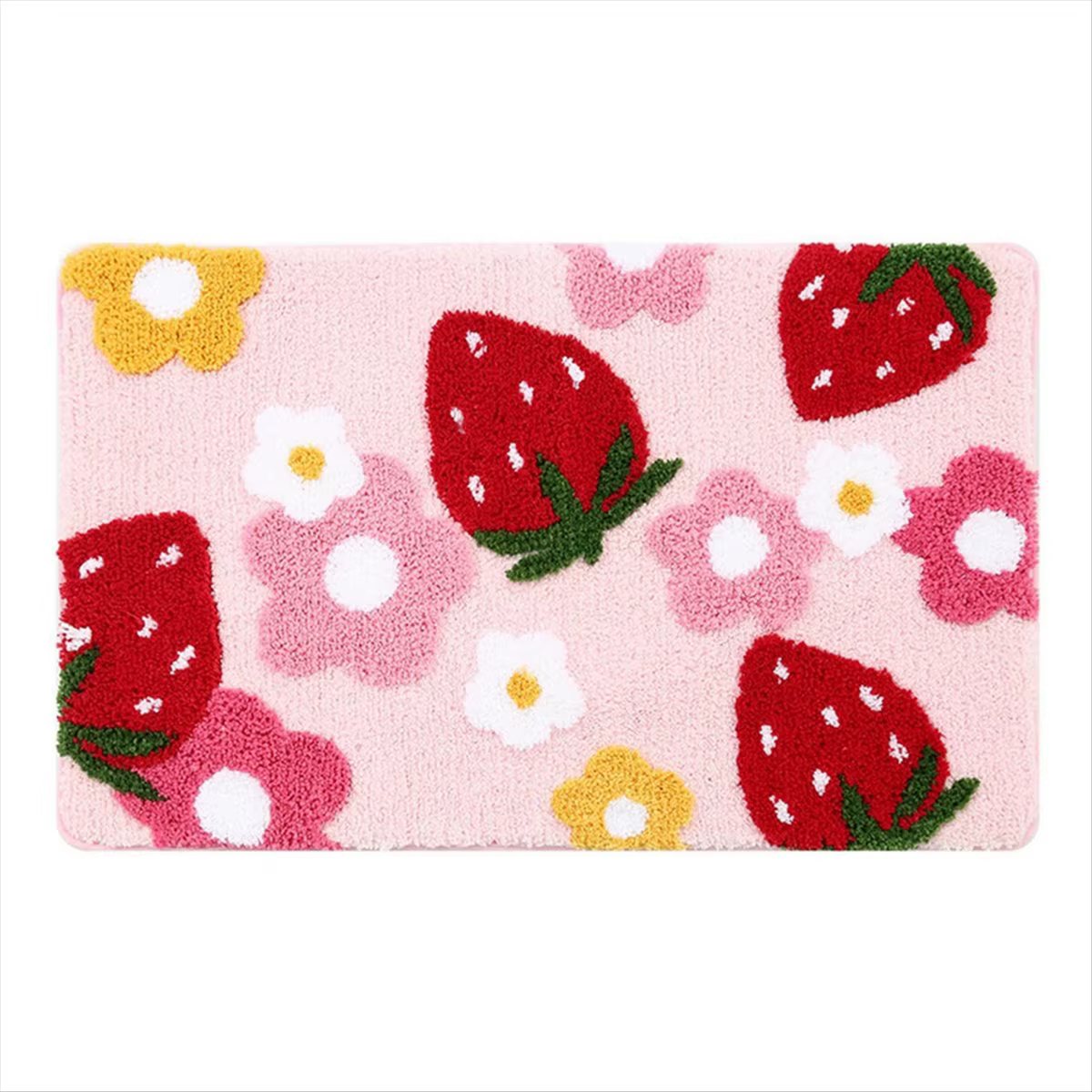 Tapis de salle de bain rose exquis