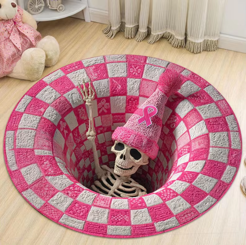 Tapis rond imprimé Dragon fantastique en 3D