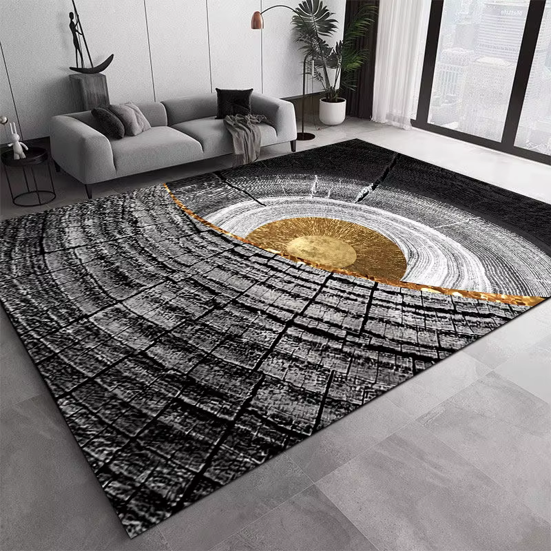 VIKAMA Tapis moderne à rayures abstraites