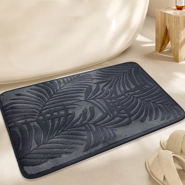 Tapis de salle de bain absorbant et antidérapant