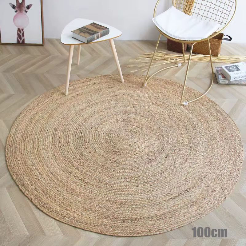 Tapis ronds en rotin 100% de paille