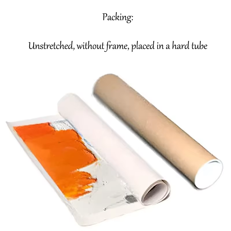 Peinture abstraite de sol de salon moderne simple