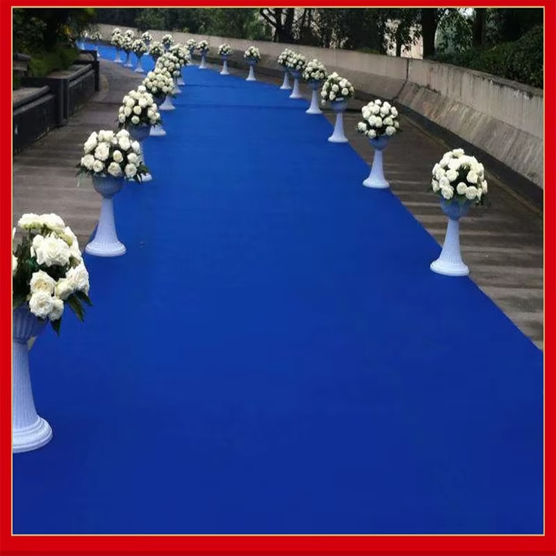 Tapis de couloir de luxe bleu royal