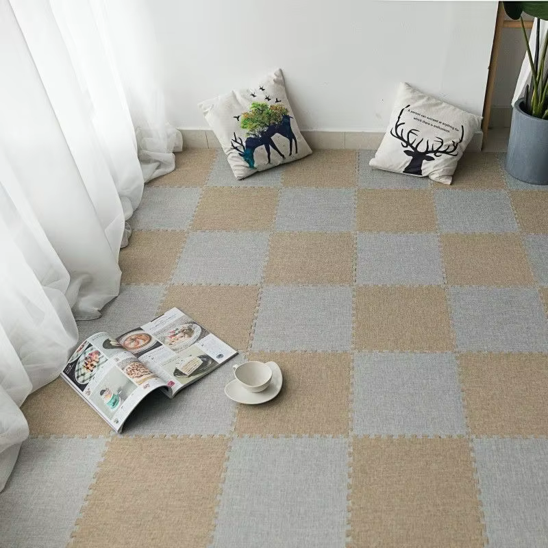 Tapis de sol en lin de style japonais