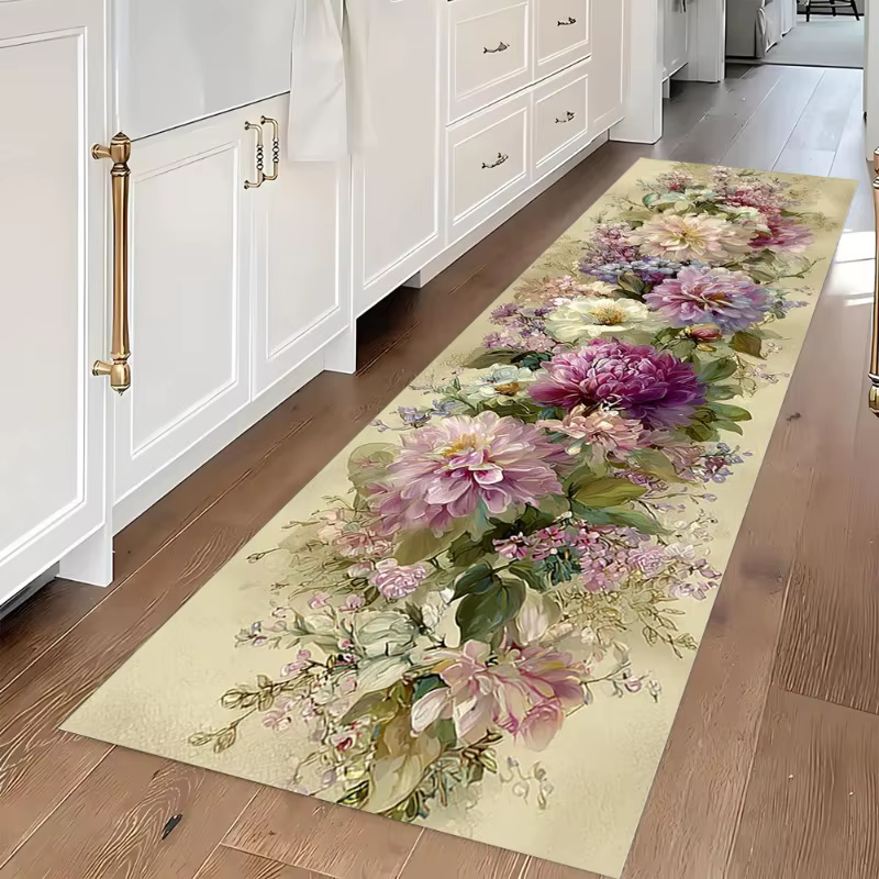 Tapis de sol à motif Floral
