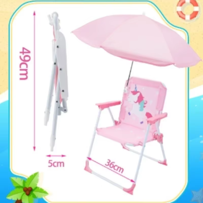 Photographie d'enfants, parasol portable, chaise de plage, bébé extérieur, chaise de bord de mer simple, chaise pliante, chaise à dossier, tabouret