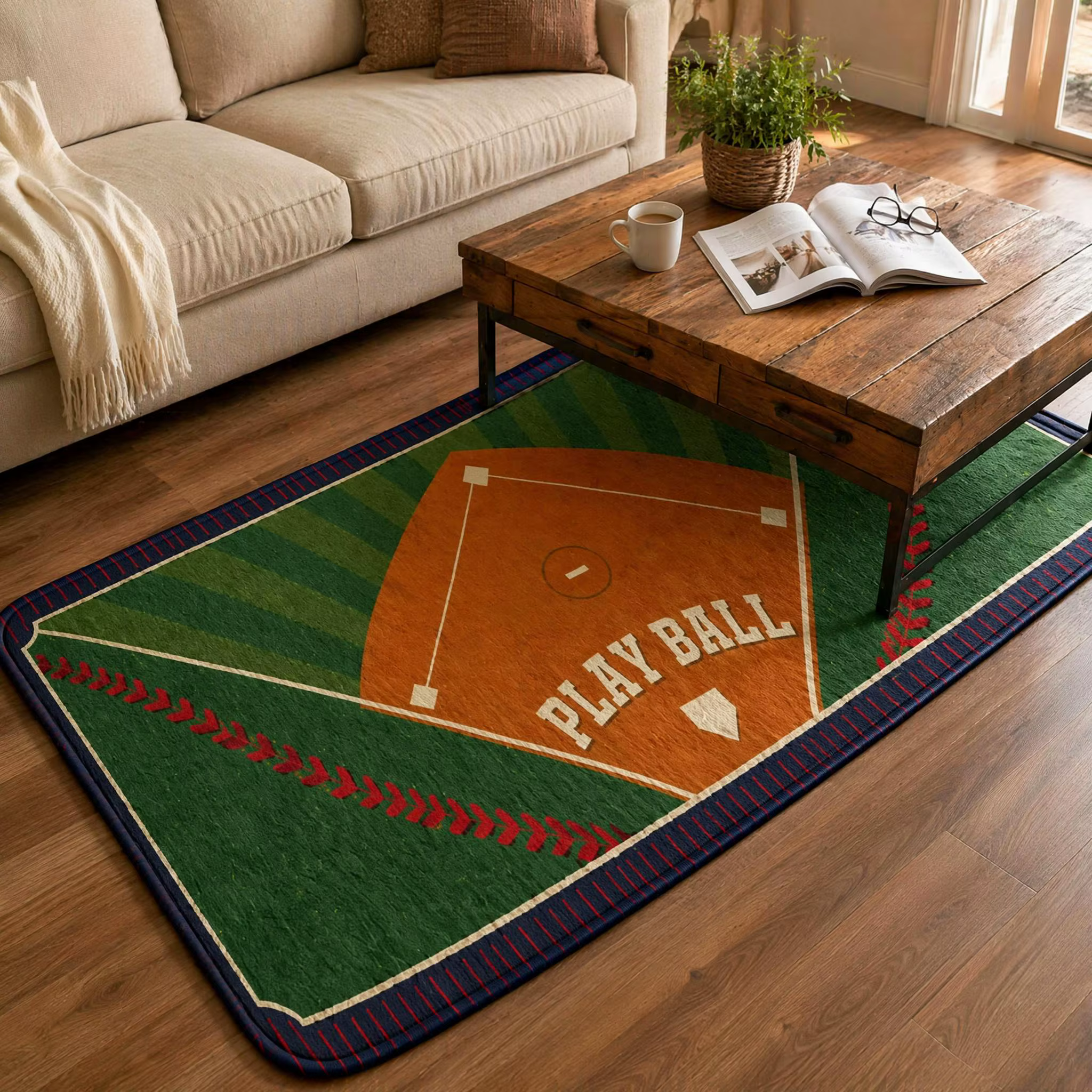 Tapis de sol imprimé Play Ball