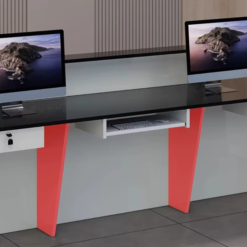 Bureau d'angle personnalisé comptoir De réception Podium petit bureau De réception bureau debout Escritorios De Computadora mobilier De bureau
