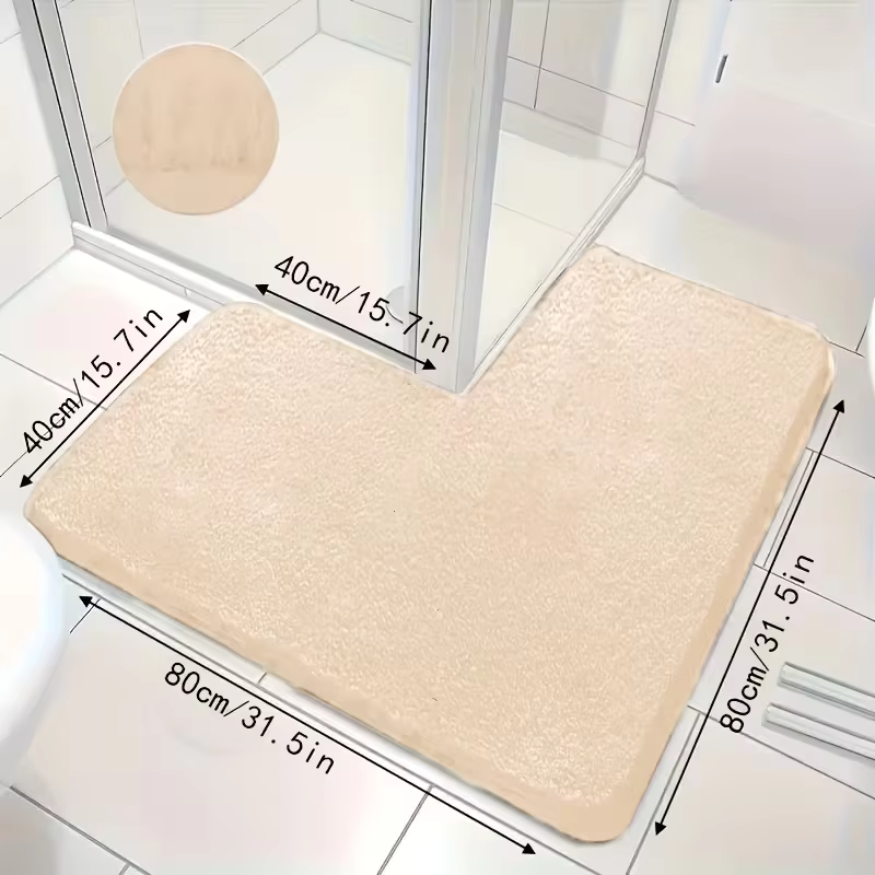 Tapis de sol de cuisine en forme de L de grande taille