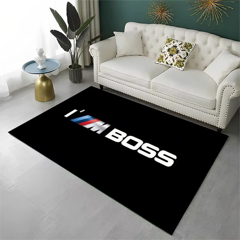 Tapis antidérapant rétro Racing Car B-BMW pour salon