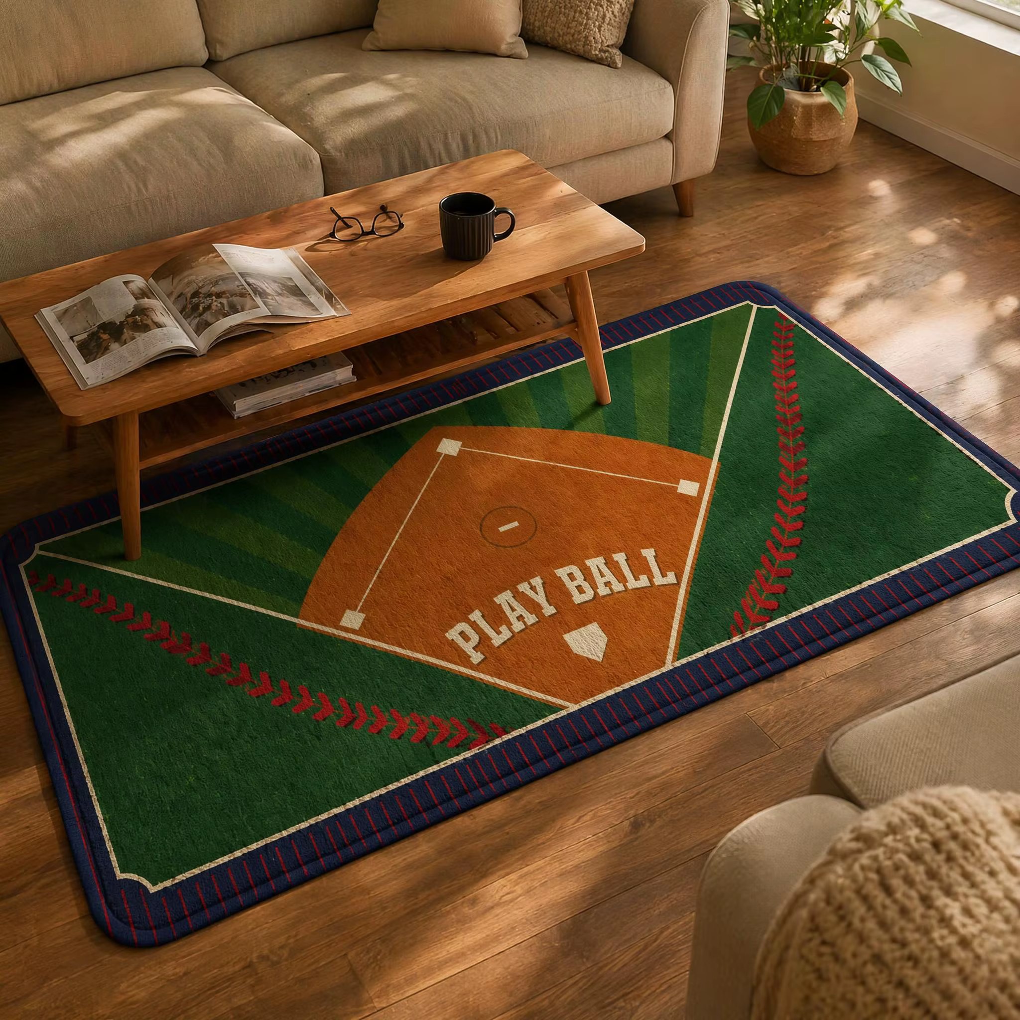 Tapis de sol imprimé Play Ball