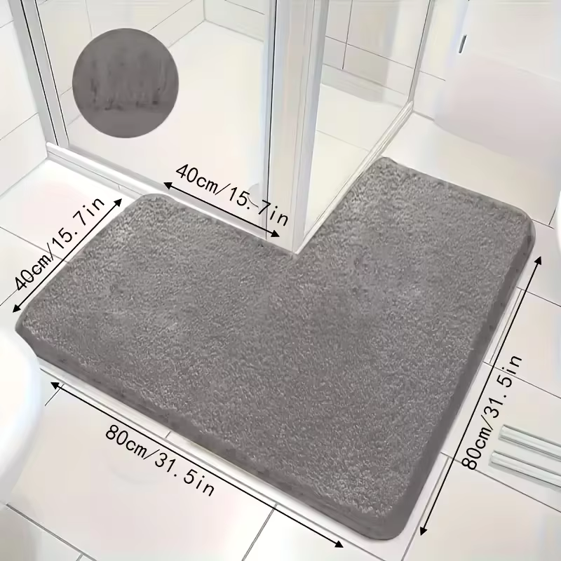 Tapis de sol de cuisine en forme de L de grande taille