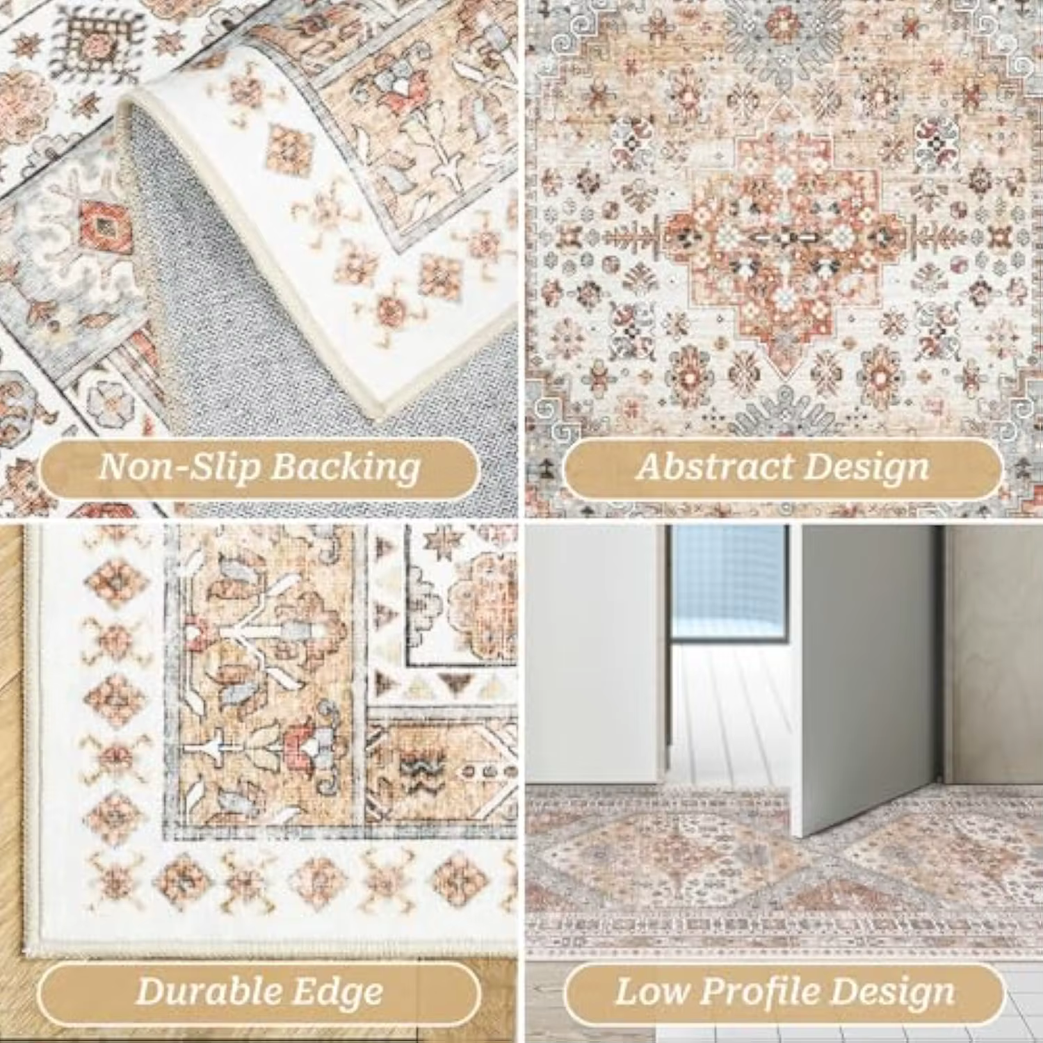 VIKAMA Tapis de couloir vintage