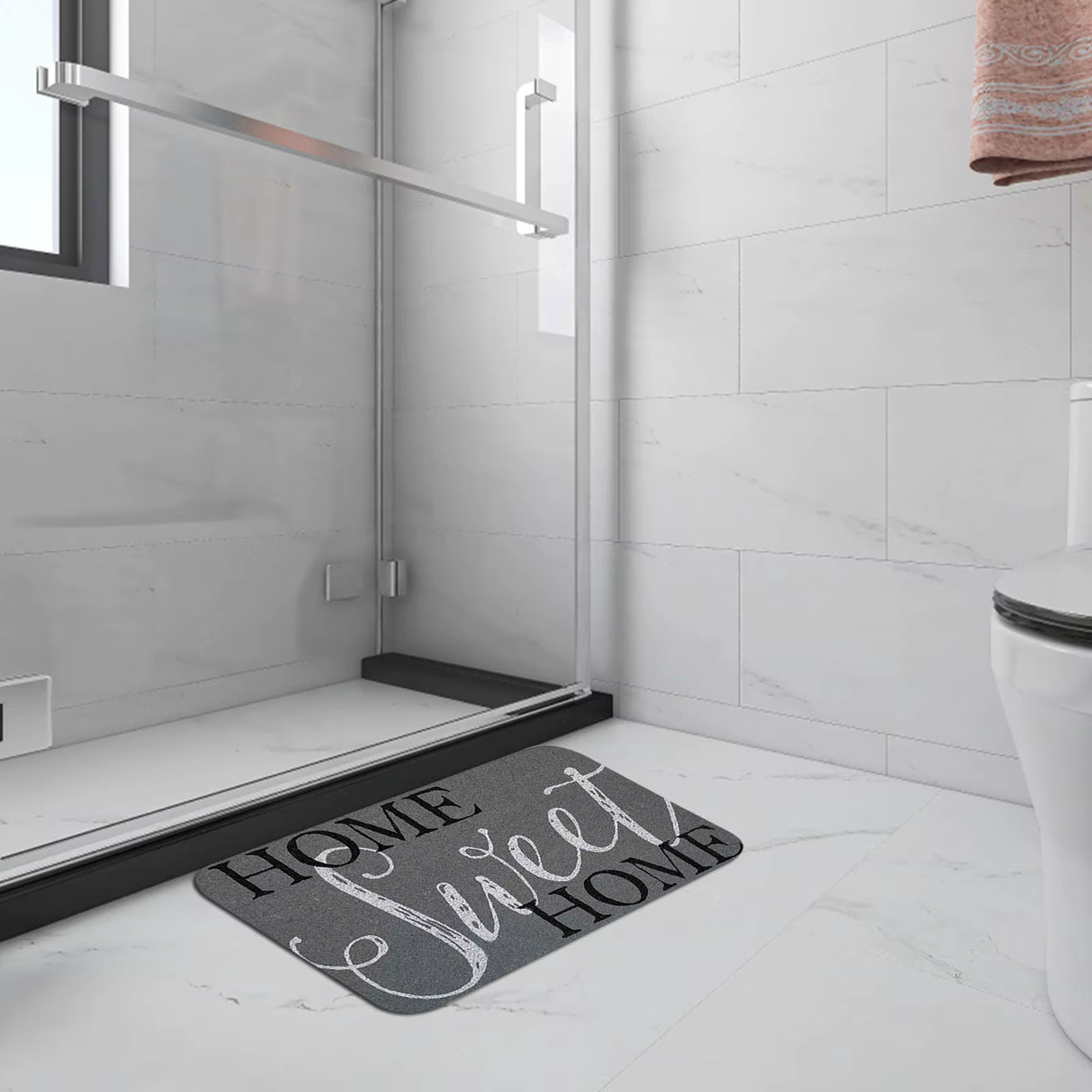 Tapis de Bienvenue Amusant en Polymère pour Porte d'Entrée Extérieure et Intérieure