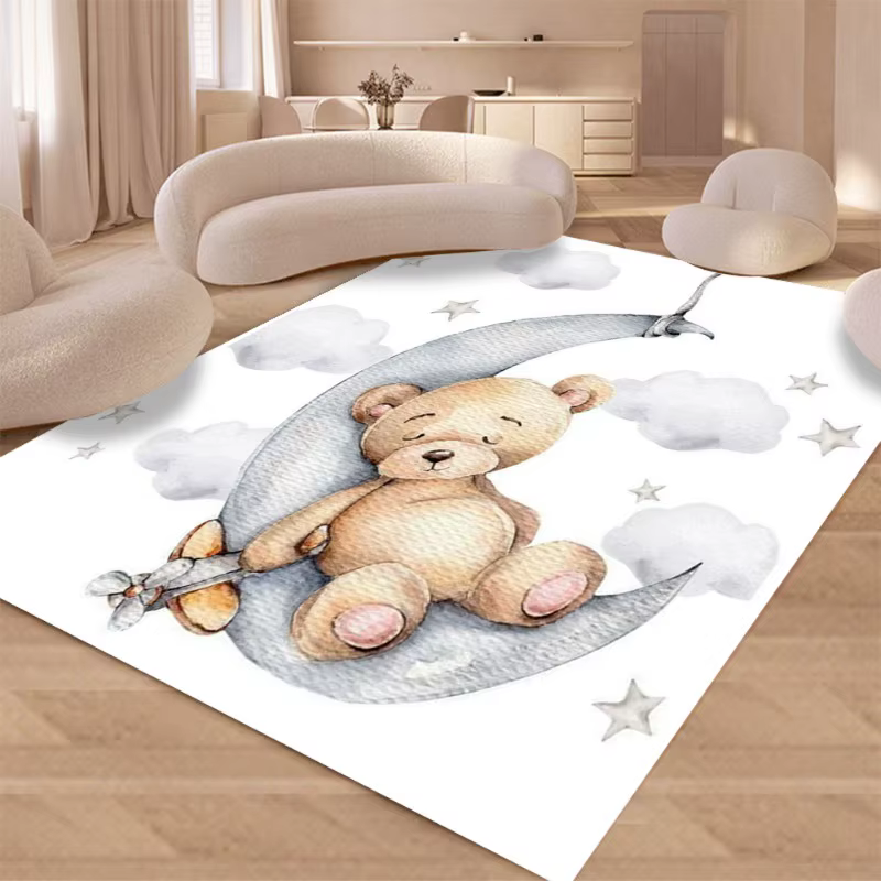 Tapis ours tapis de salon tapis de sol antidérapant tapis de salon tapis de chambre d'enfants tapis pour enfants tapis de jeu pour bébé chambre décoration de la maison