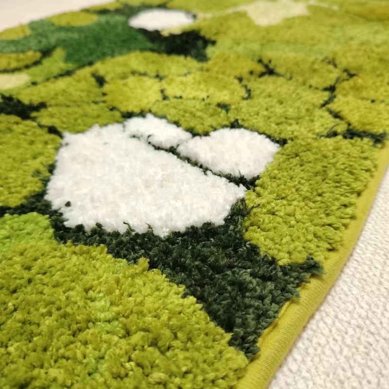 VIKAMA Tapis moderne et minimaliste à motif camouflage vert