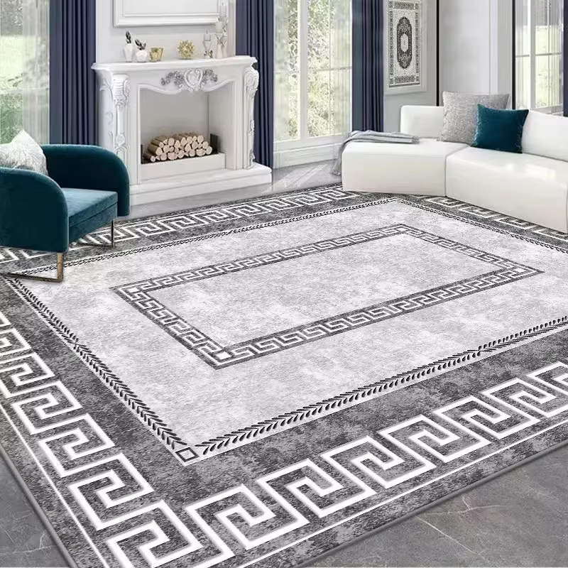 Tapis de luxe léger pour chambre à coucher