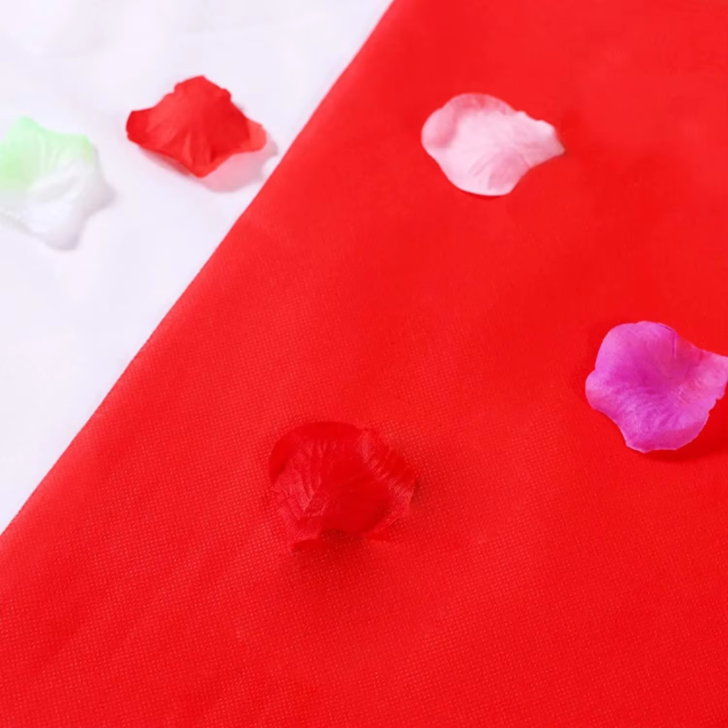 Tapis de Couloir Rouge Uni pour Mariage