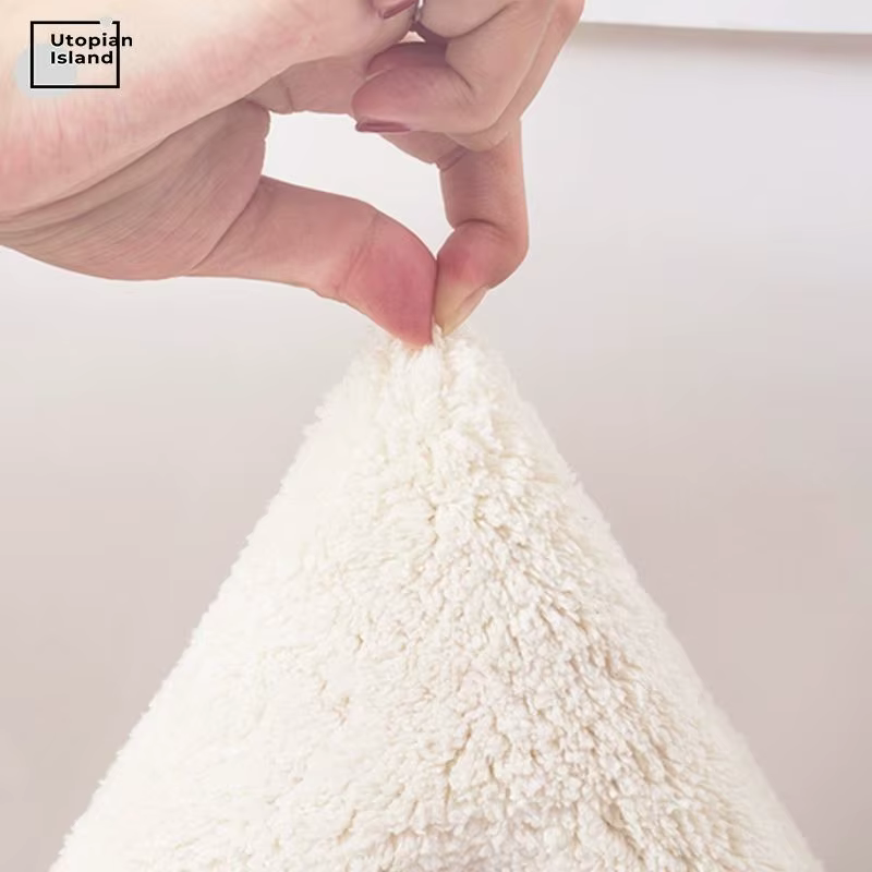 Tapis moelleux en peluche avec glands pour enfants