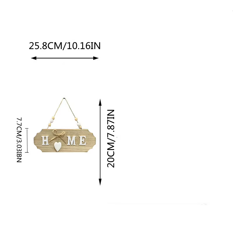Bienvenue à la maison – Décoration murale en bois – Marque Bow Listing