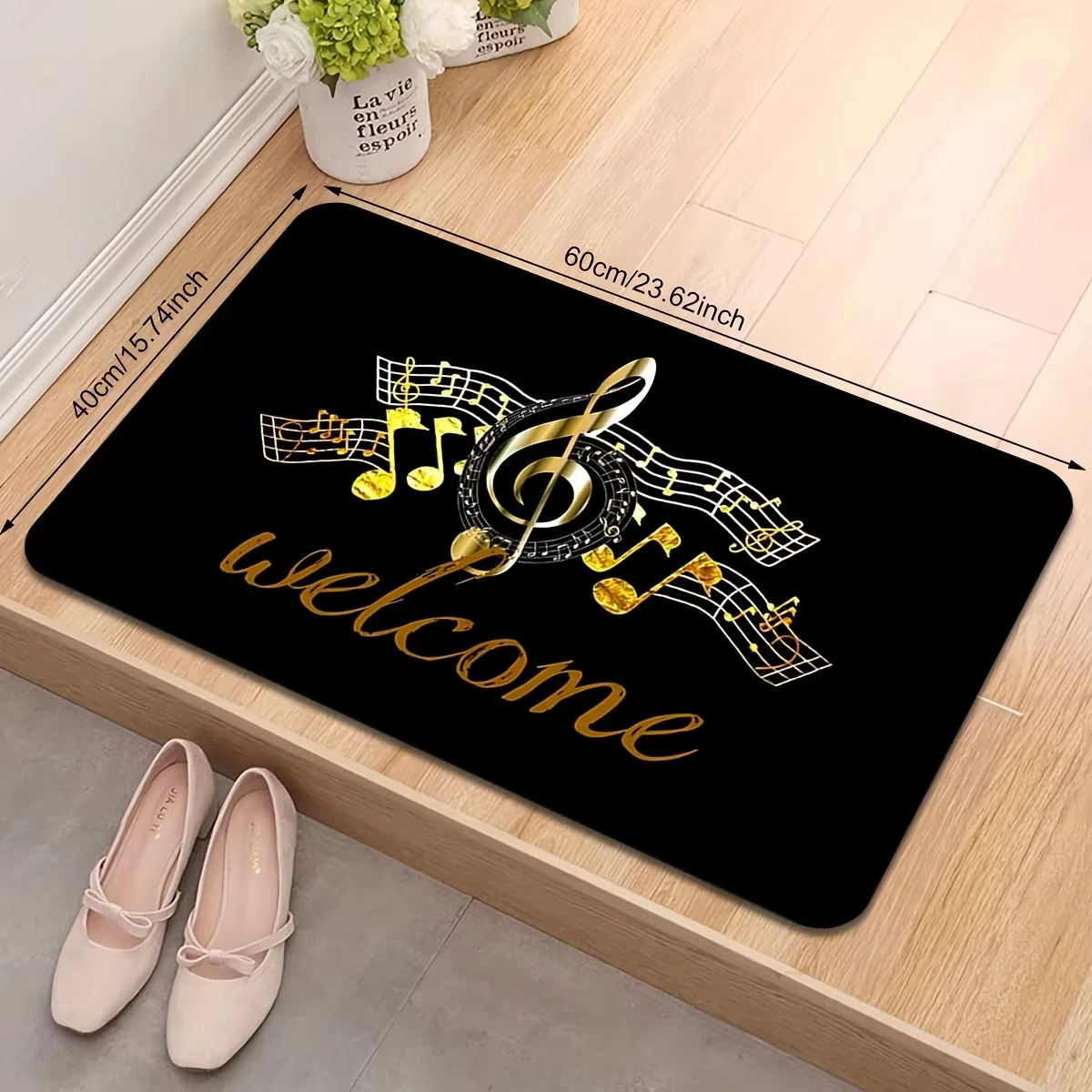 Tapis de notes de musique de luxe pour amoureux de la musique