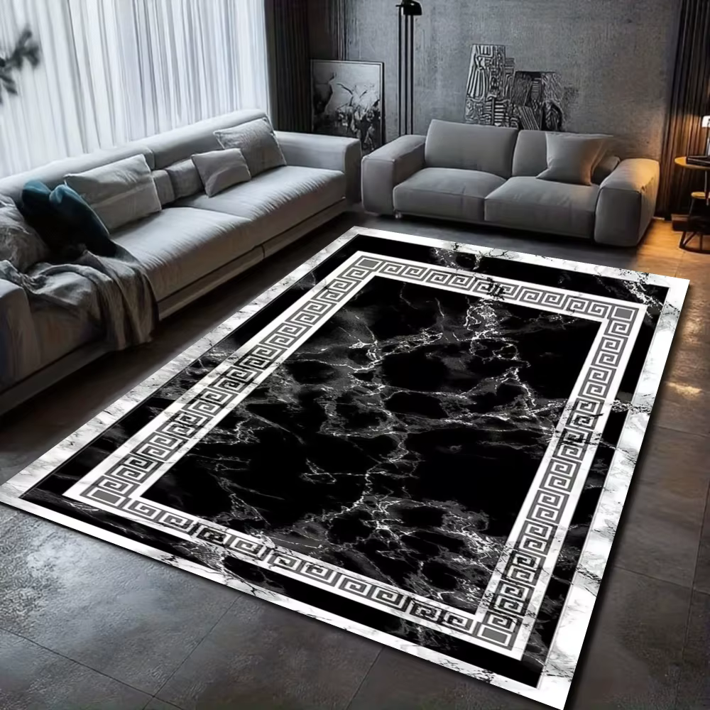 Tapis à motif de marbre