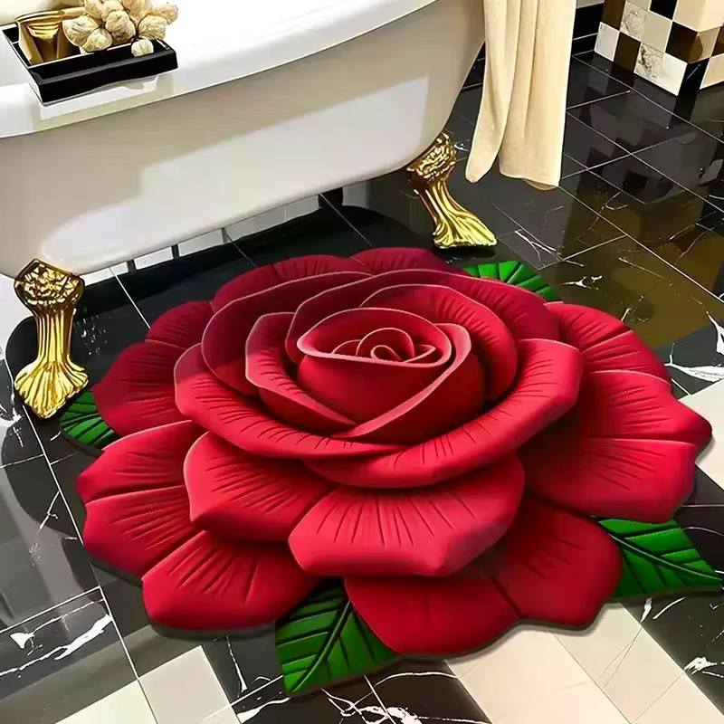 Tapis de sol en forme de pivoine