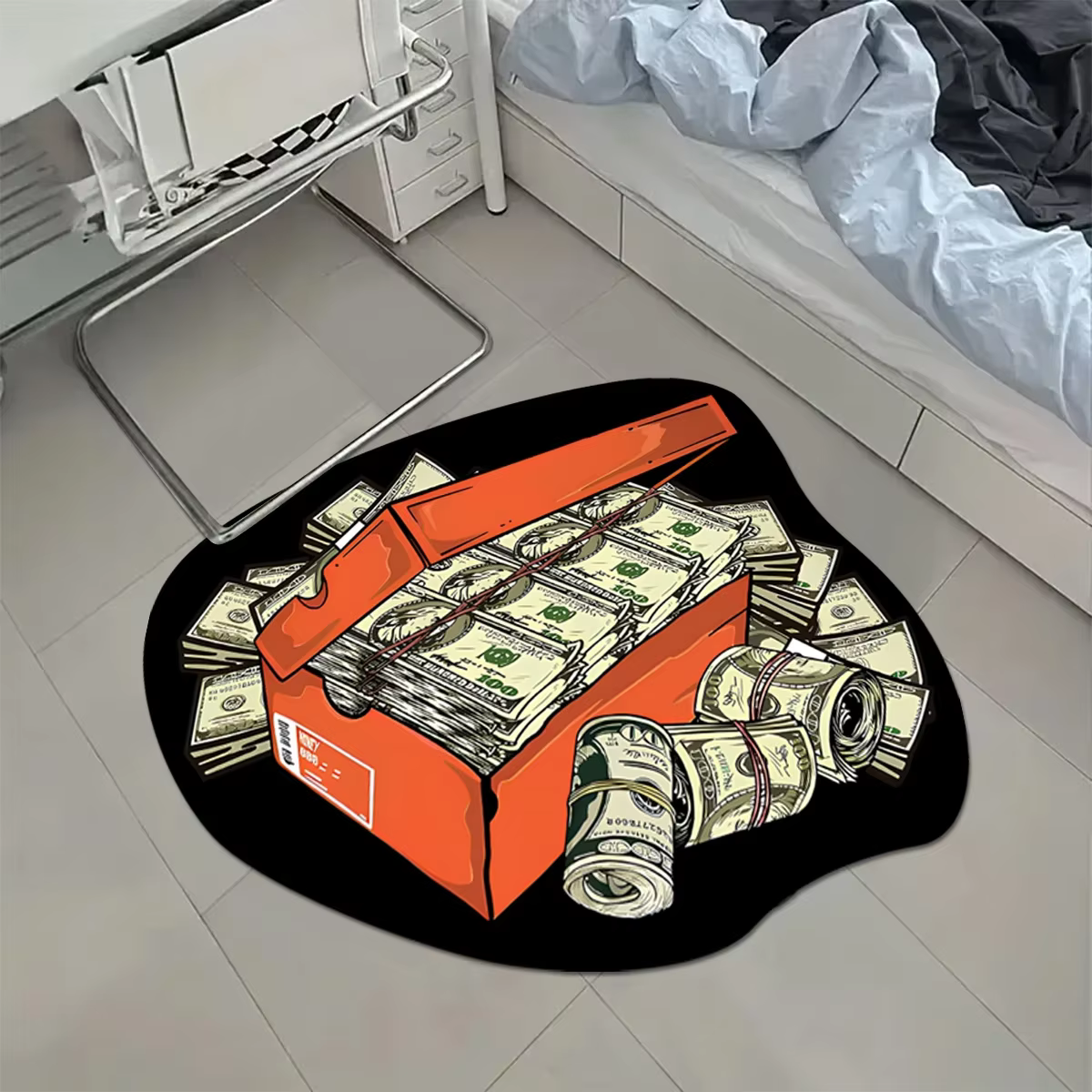 Tapis de chambre à coucher, boîte à chaussures créative, tapis de salon, à la mode, décor tendance, baskets d'entrée, Alfombra Habitación