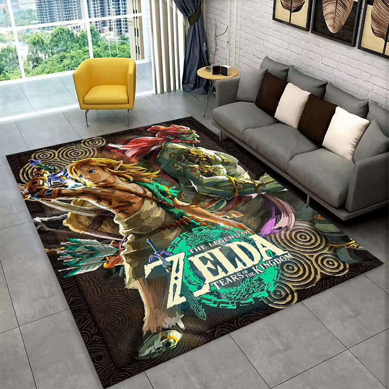 Tapis classique Z-Zelda Cartoon Link pour salle de jeux