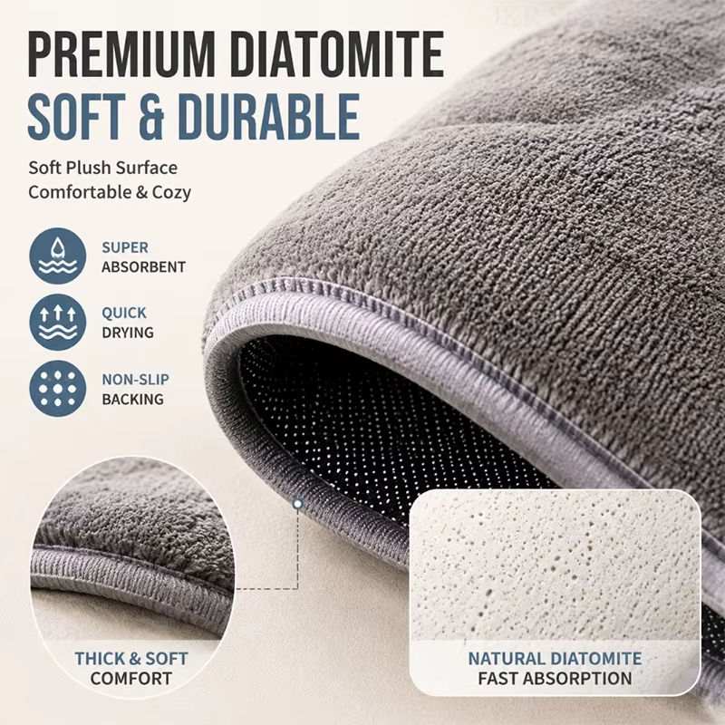 Tapis antidérapant en imitation cachemire en forme de chat mignon