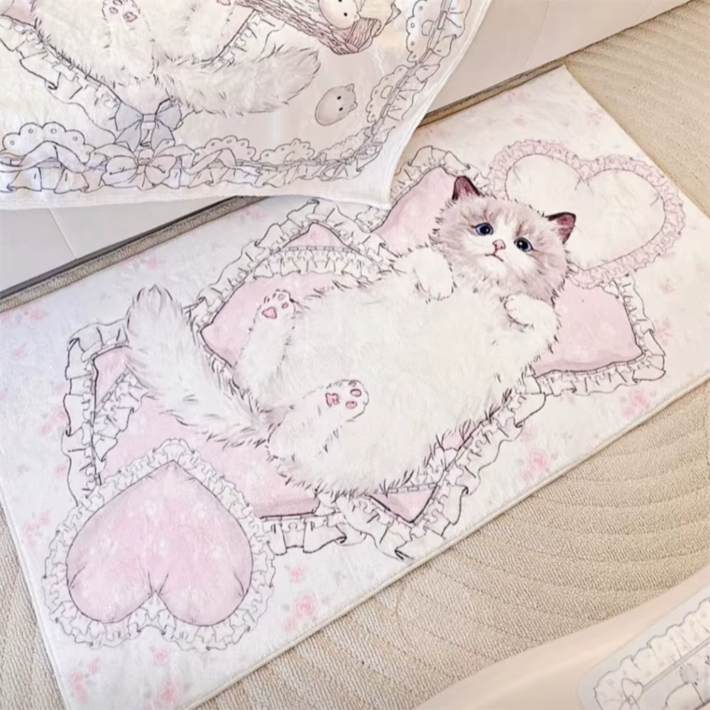 Tapis de chevet de dessin animé mignon