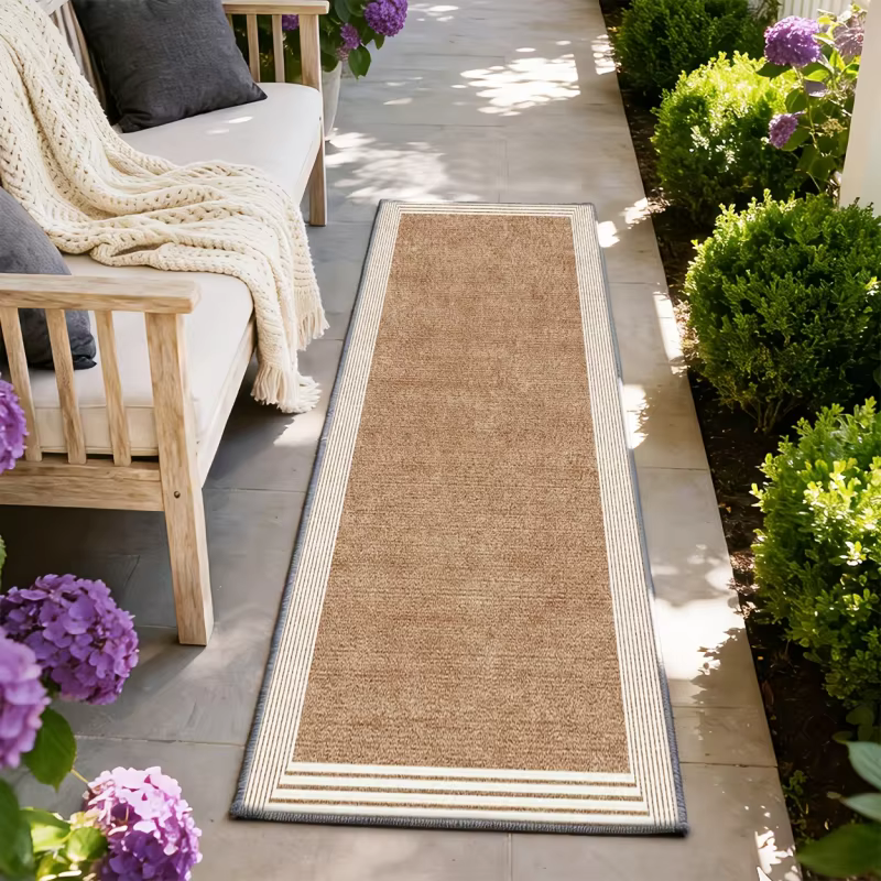 VIKAMA Tapis d'extérieur minimaliste antidérapant facile à nettoyer