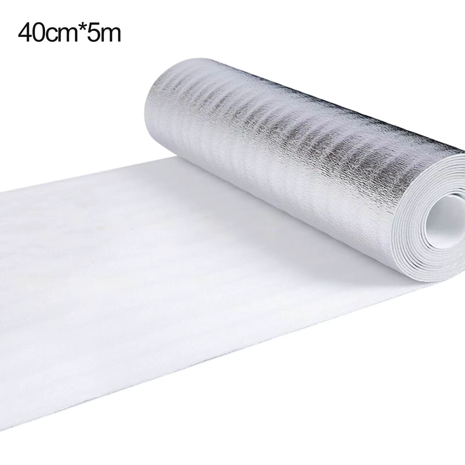 1pc 5m/10m mur isolation thermique Film réfléchissant feuille d'aluminium Film d'isolation thermique toit Film d'isolation thermique décor à la maison