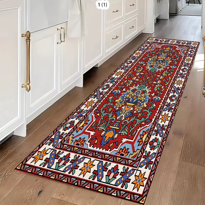 VIKAMA Tapis persan vintage de style ethnique