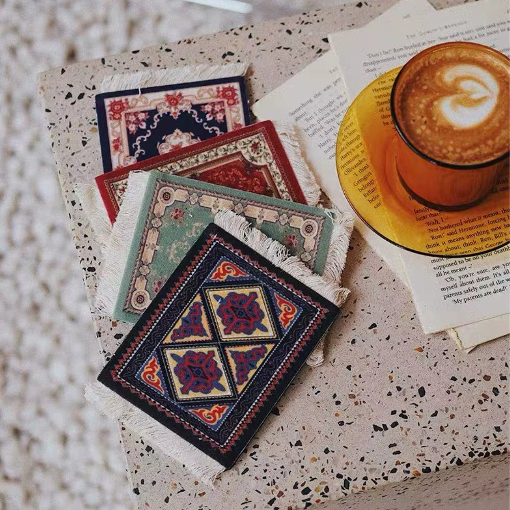 Sous-verres persans, Mini tapis tissé
