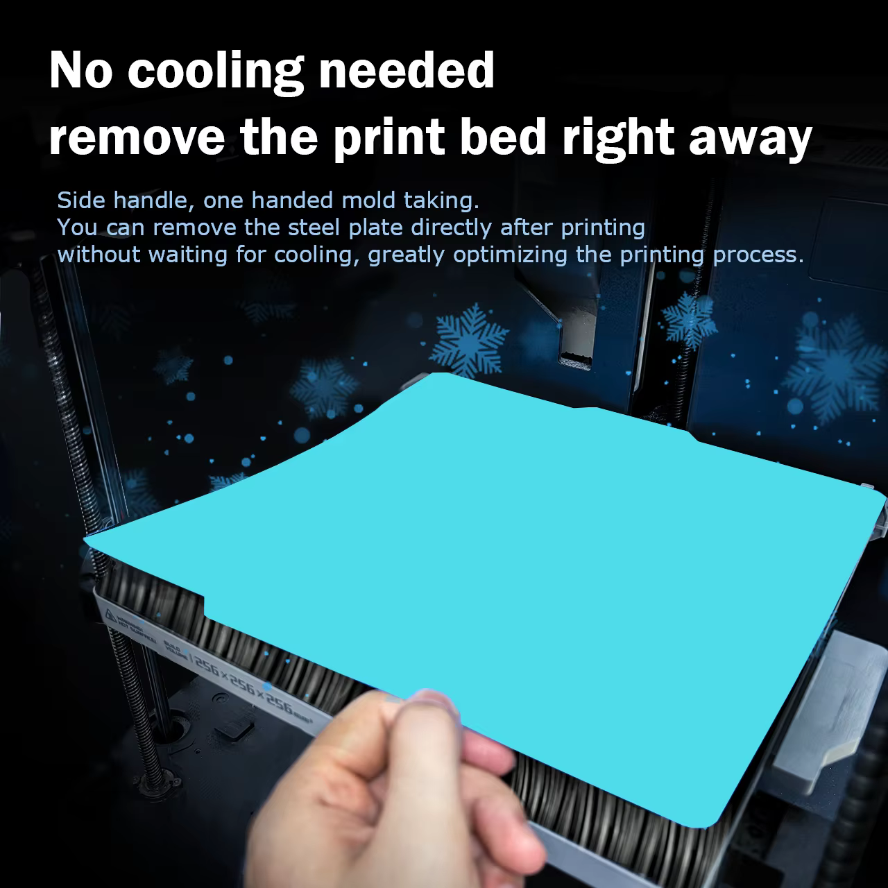 Plaque de refroidissement Glacier pour Bambu Lab H2D H2S A1 P1 X1C P2S H2C, plaque de construction froide pour Anycubic Kobra S1, Creality K1, Ender 3, Kobra 3