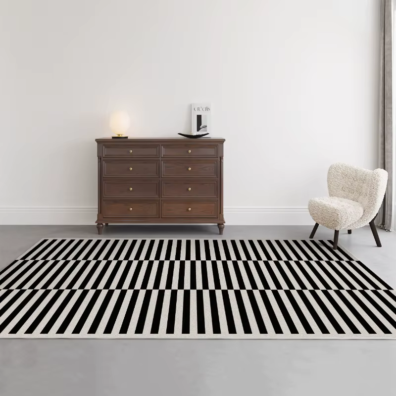 Tapis de luxe léger pour chambre à coucher