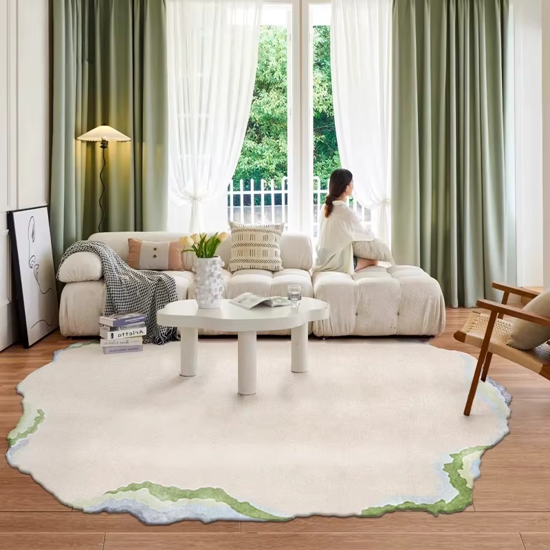 Tapis de formes irrégulières pour chambre à coucher