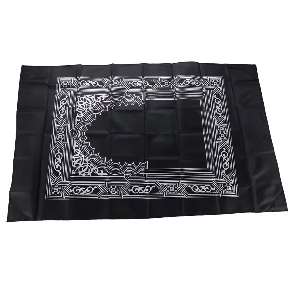 Tapis de prière de poche de prière Portable, cadeau islamique musulman, imperméable, avec boussole, couverture de prière de voyage, 100x60cm