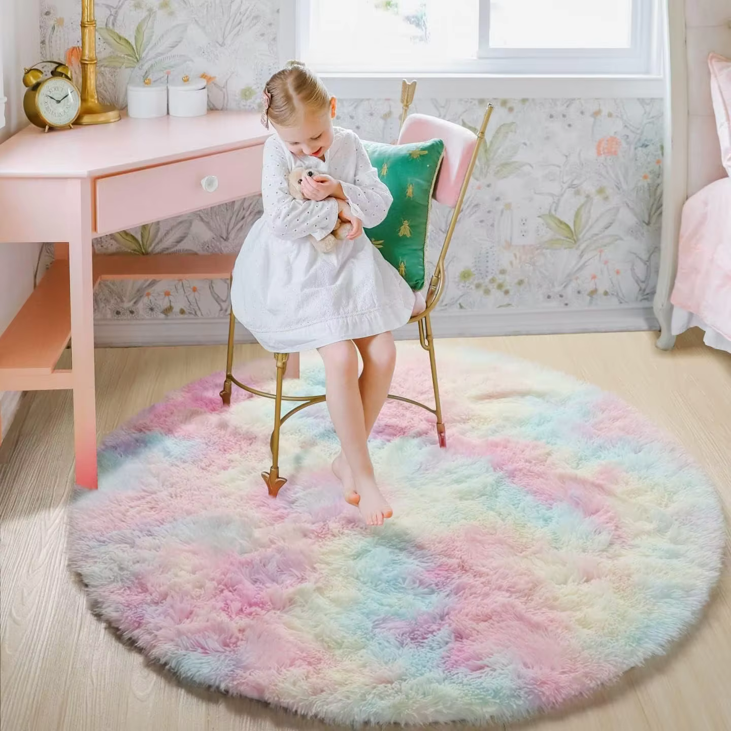 100/120/140/160 tapis rond moelleux doux